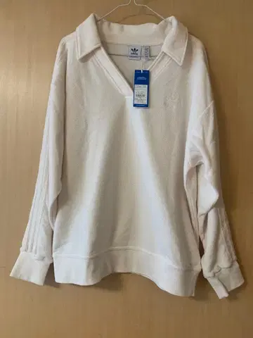 한계치 아디다스 오리지널 프리미엄 V넥 테리 맨투맨 화이트