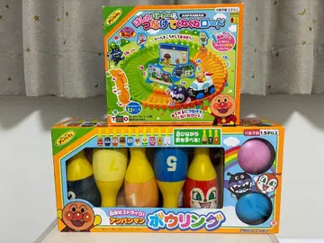 호빵맨 완구 세트 볼링 구불구불 로드