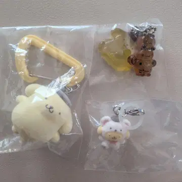 산리오 카라비너 마스코트 참 폼폼푸딩 외 3종 세트