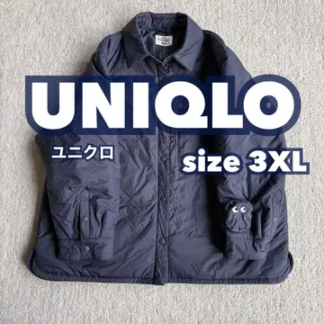 유니클로 안야 힌드마치 퍼프 테크 셔츠 자켓 3XL 네이비 세탁 가능