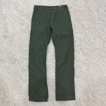 2052 orslow 오어슬로우 베이커 팬츠 S 사이즈 백 새틴