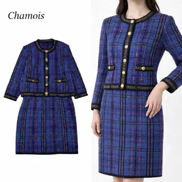 R140 새상품급 L 샤미 쇼와 레트로 미디 스커트 셋업 여성용