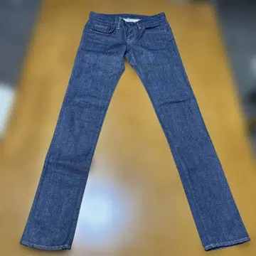 hysteric glamour XS 스터드 장식 다크 블루 스키니 데님