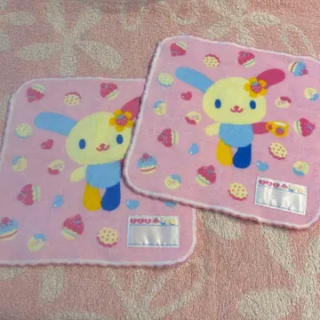 산리오 우사하나 핸드 타월 손수건 헤이세이 레트로 헤이세이