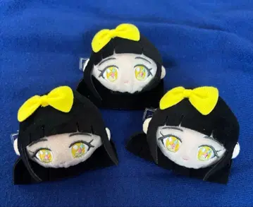 비밀의 아이프리 봉제 인형 클립 츠무기 페이스 마스코트 3개 세트