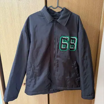 H&M 블랙 점퍼 L 68 Varsity New York