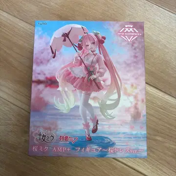 벚꽃 미쿠 AMP+ 피규어 벚꽃 드레스 하츠네 미쿠
