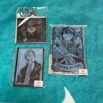 가치액터 마루쿠지 잔카 니지쿠 스퀘어 캔뱃지 아크릴 스탠드