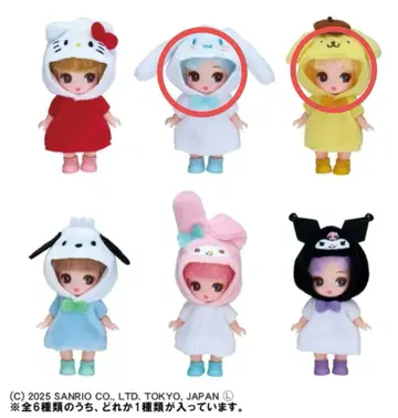 타카라토미 푸치 리카짱 시나몬 폼폼푸딩 세트 산리오