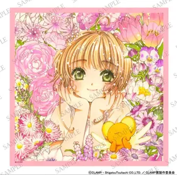 CLAMP전 프린트 손수건 카드캡터 사쿠라