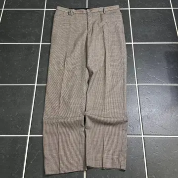 90s agnes b [ 프랑스제 와이드 스트레이트 슬랙스 하운드투스 ]