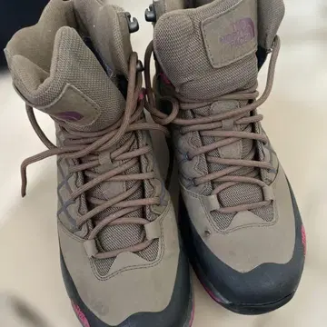 더 노스페이스 등산화 US 8 브라운 핑크
