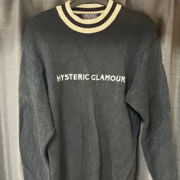 HYSTERIC GLAMOUR 블랙 니트 스웨터