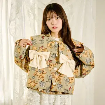 쿠틸과 레트로 멀티웨이 고블랑 리본 자켓