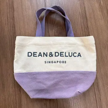 DEAN & DELUCA 싱가포르 토트백 아이보리와 라벤더