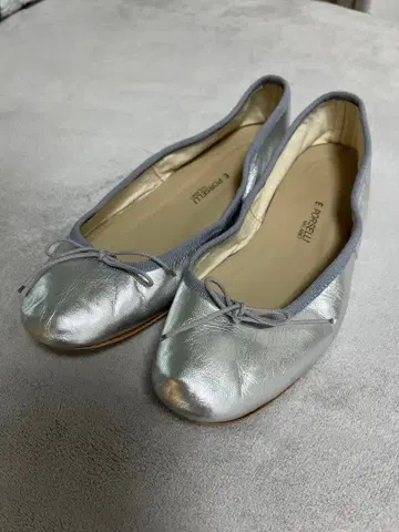 PORSELLI 포르셀리 발레 슈즈 실버 38 플랫 이탈리아제