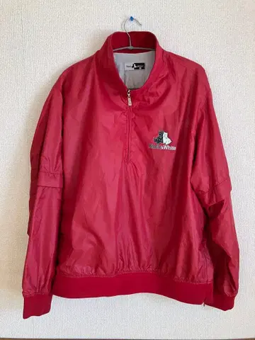 블랙 & 화이트 남성용 윈드 브레이커