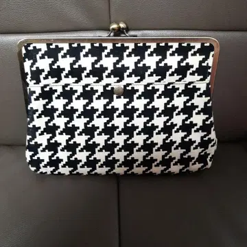 AYANOKOJI 가마구치 지갑 하운드 투스 패턴