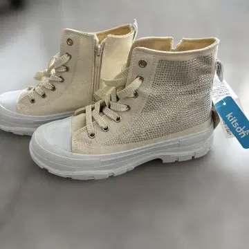 kitson 반짝이는 하이컷 스니커즈