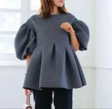 블루레아 BLUELEA Dot jacquard 블라우스