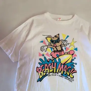 90년대 싱글 스티치 퍼니 티셔츠 귀여운 아트