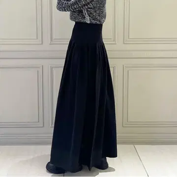 CFCL 니트 블랙 롱 스커트 새상품급