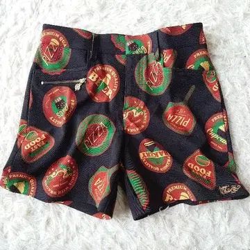 새상품급 댄스 위드 드래곤 여성용 올 패턴 자수 숏팬츠 M 골프