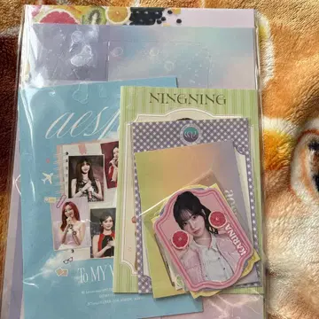 aespa 팬클럽 특전 NINGNING 포토 카드 스티커 세트