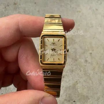 [ 새상품 배터리 ] technos 렉탱귤러 스퀘어 빈티지 tank