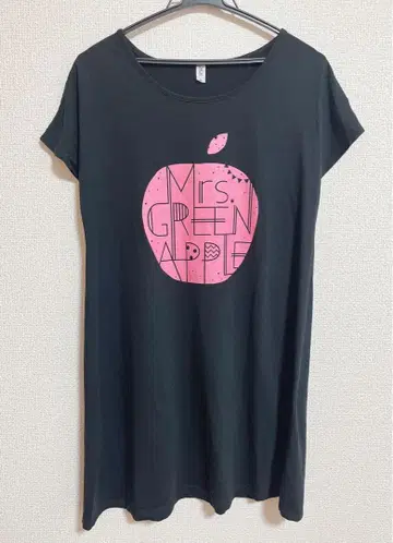 Mrs. GREEN APPLE Dress T-shirt ( Black )
