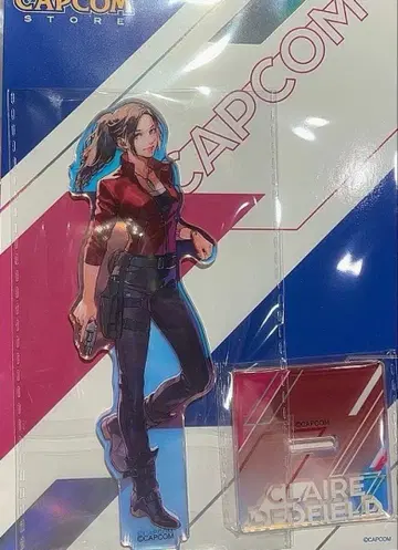 바이오하자드 클레어 홀로그램 아크릴 스탠드 캡콤 스토어 이케부쿠로