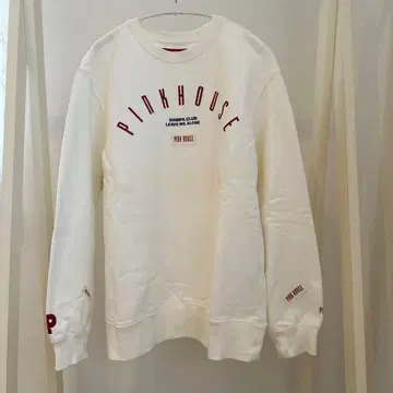 PINK HOUSE 프린트 맨투맨 화이트 L