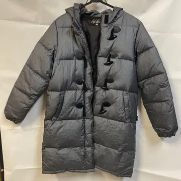 MARY QUANT 마리콴트 다운 코트 그레이 후드 부착