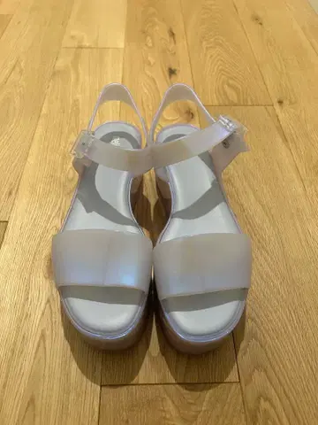 [ 멜리사 ] 클리어 퍼플 플랫폼 샌들