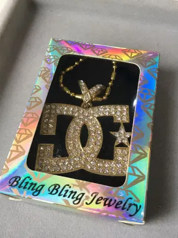 [새상품] 레어 DC SHOES 목걸이 반짝반짝 힙합