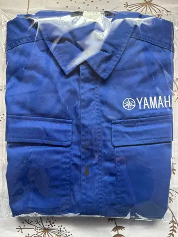 중고 YAMAHA 작업복 점프수트 블루 남성용 L 사이즈 반팔