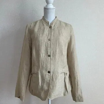 새상품 마리나 리날디 린넨 100% 자켓 21 폴란드제 빅 사이즈