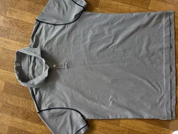 Titleist 체크 무늬 피케 셔츠 그레이/네이비