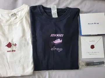 moon drop T셔츠 2개 타워 레코드 특전 CD 키링 묶음 판매