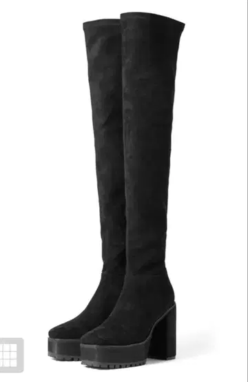 GRL 청키힐 니하이 부츠 [gd1174] 24.0cm