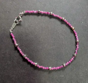 루비, 실버 비즈 팔찌