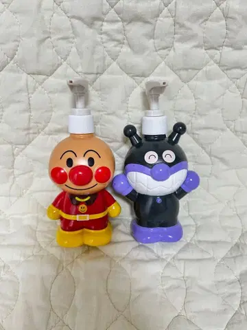 호빵맨 세균맨 펌프식 용기 세트