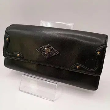 ANNA SUI 아나스이 가죽 장지갑 블랙