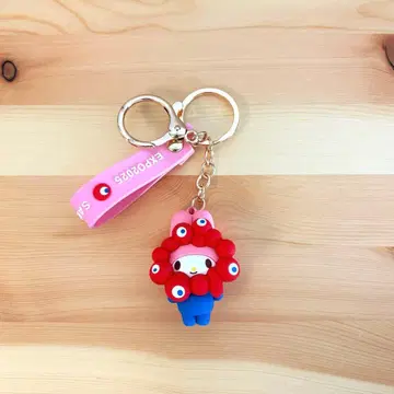 오사카 엑스포 회장 한정판 먁먁 산리오 마이멜로디 키링 러버 포함