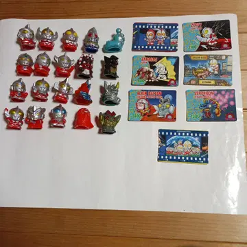 울트라맨 손가락 인형 20개 & 카드 7장 세트