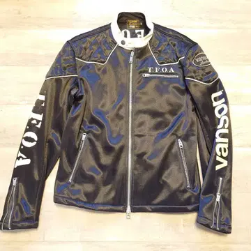 Vanson x 크로우즈 워스트 콜라보 라이더 자켓 스컬