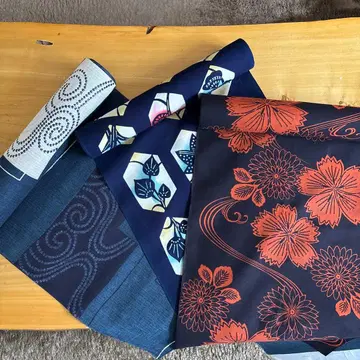 유카타 옷감 세트 2 (하자품입니다. 반드시 상품 설명을 읽어주세요)
