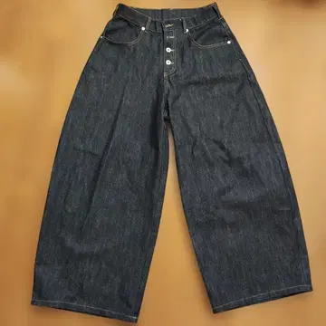 WISH FOR EVER 모듬 와이드 커브 데님 S 사이즈