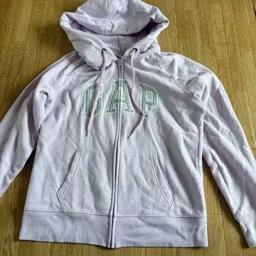 GAP 연보라색 후드 부착 후드티