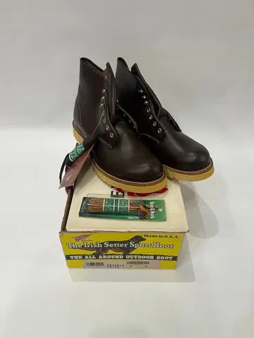 데드스탁 미사용 초레어 개택 박스 포함 8160 레드윙 유리 가죽